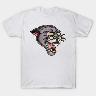 American Traditional Panther Head T-Shirt